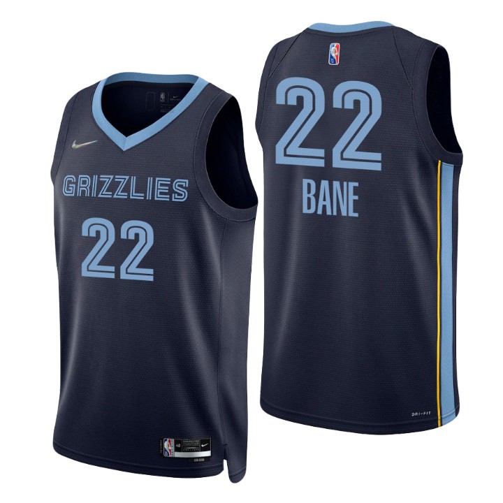 Nike Grizzlies #22 Desmond Bane Navy Men's 2021-22 NBA 75th Anniversary ...