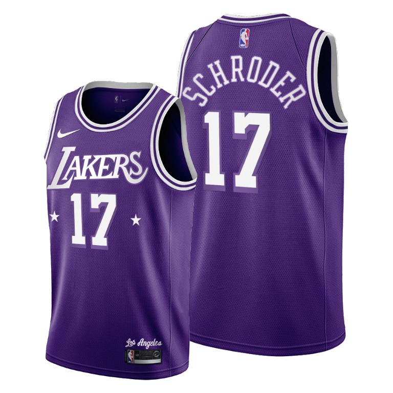 Los Angeles Lakers #17 Dennis Schroder Men's 2021-22 City Edition ...