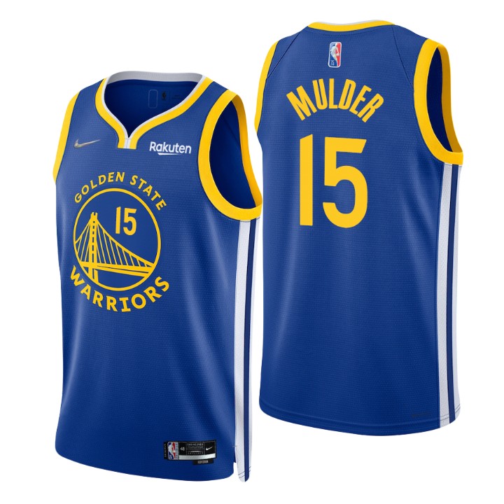 Nike Warriors #15 Mychal Mulder Royal Men's 2021-22 NBA 75th ...