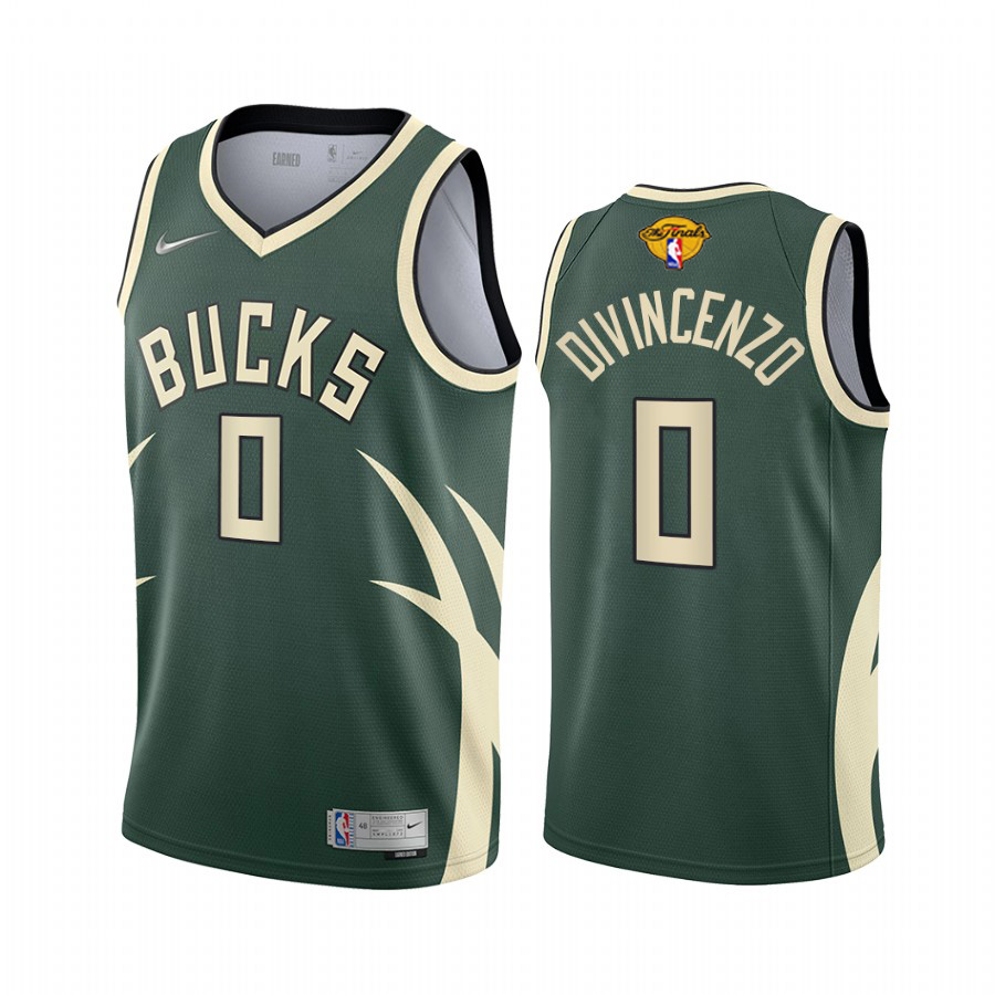 Milwaukee Bucks #0 Donte DiVincenzo Men's 2022 NBA Finals Bound ...