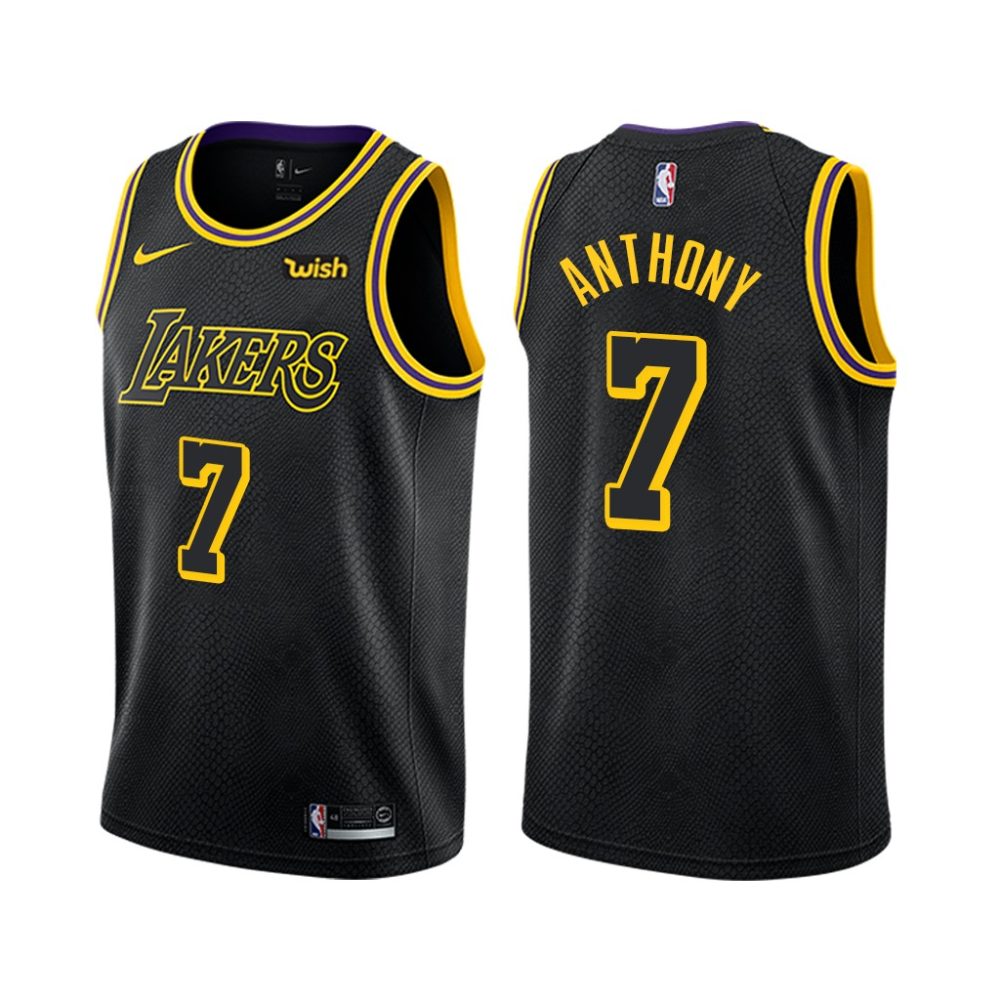 Nike Lakers #7 Carmelo Anthony Youth Black NBA Swingman City Edition ...