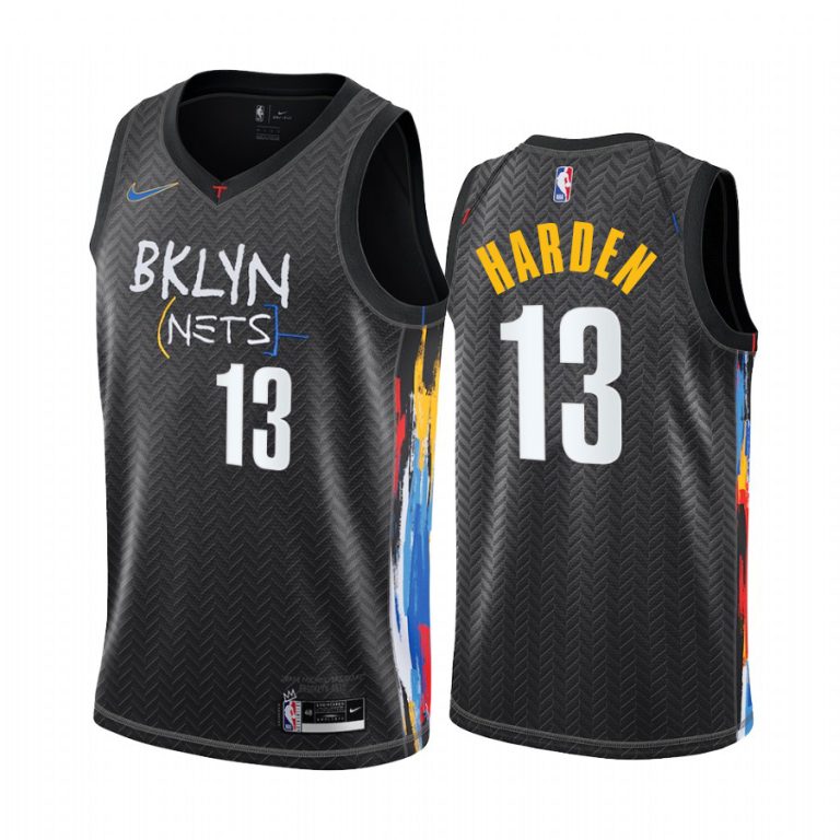 Nike Nets #13 James Harden Black Youth NBA Swingman 2022-23 City ...