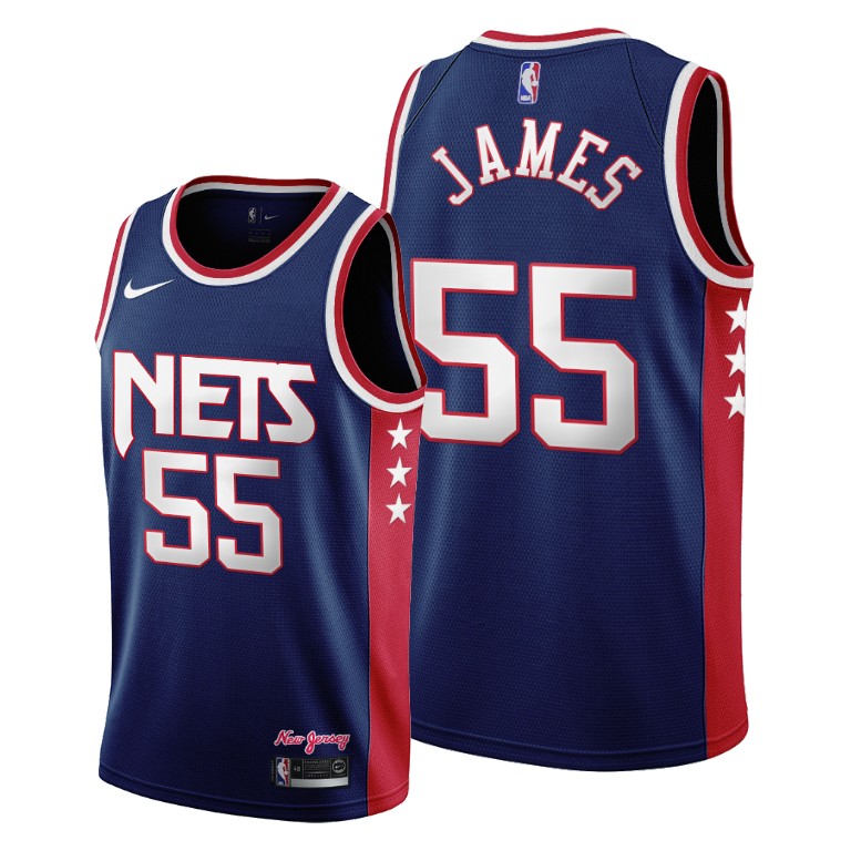 Brooklyn Nets #55 Mike James Youth 2022-23 City Edition Throwback 90s ...