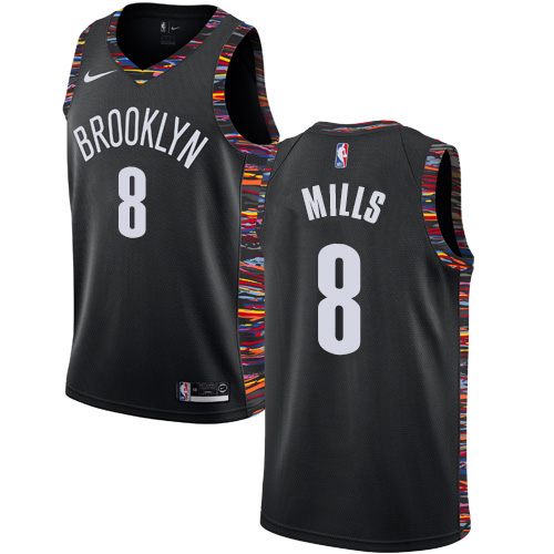 Nike Nets #8 Patty Mills Black Youth NBA Swingman City Edition 2021/19 ...