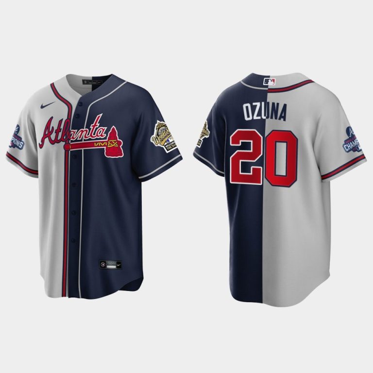 Atlanta Braves #20 Marcell Ozuna Men's Nike 2022 World Series Champions ...